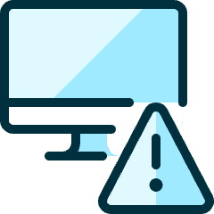 Monitor Warning Icon from Ultimate Duotone Set