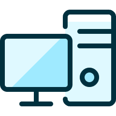 Desktop Computer Pc Icon from Ultimate Duotone Set