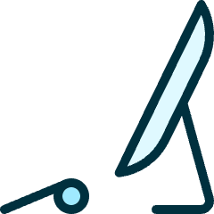 Desktop Monitor Keyboard Icon from Ultimate Duotone Set