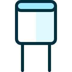 Electronics Capacitor 2 Icon from Ultimate Duotone Set