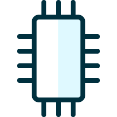 Electronics Integrated Circuit Icon from Ultimate Duotone Set