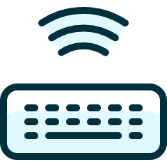 Keyboard Wireless Icon from Ultimate Duotone Set