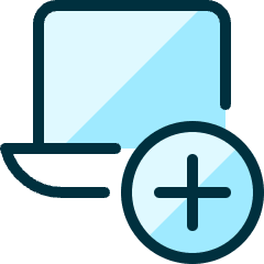 Laptop Add Icon from Ultimate Duotone Set