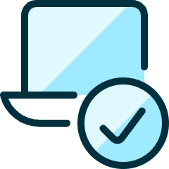 Laptop Approve Icon from Ultimate Duotone Set