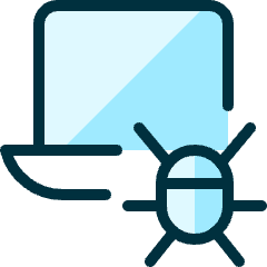 Laptop Bug Icon from Ultimate Duotone Set