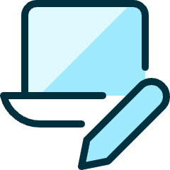 Laptop Edit Icon from Ultimate Duotone Set