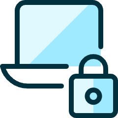 Laptop Lock 2 Icon from Ultimate Duotone Set