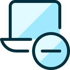 Laptop Subtract Icon from Ultimate Duotone Set