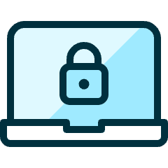 Laptop Lock Icon from Ultimate Duotone Set