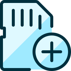 Sd Card Add Icon from Ultimate Duotone Set