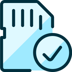 Sd Card Check Icon from Ultimate Duotone Set