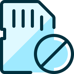 Sd Card Disable Icon from Ultimate Duotone Set