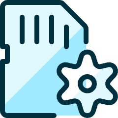 Sd Card Settings Icon from Ultimate Duotone Set