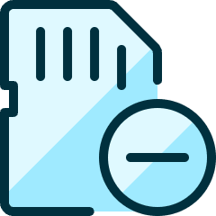 Sd Card Subtract Icon from Ultimate Duotone Set