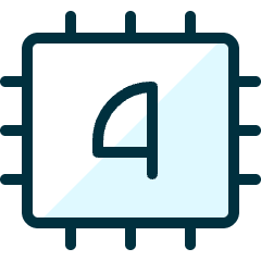 Computer Chip 4 Icon from Ultimate Duotone Set