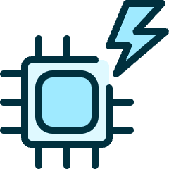 Computer Chip Flash Icon from Ultimate Duotone Set