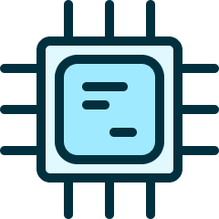 Computer Chip Icon from Ultimate Duotone Set