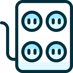 Socket Box Icon from Ultimate Duotone Set