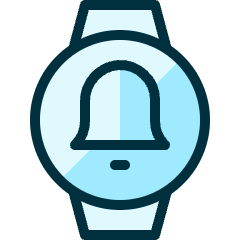 Smart Watch Circle Bell Icon from Ultimate Duotone Set