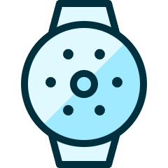 Smart Watch Circle Brightness Icon from Ultimate Duotone Set