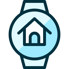 Smart Watch Circle Home Icon from Ultimate Duotone Set
