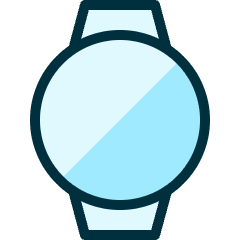 Smart Watch Circle Icon from Ultimate Duotone Set