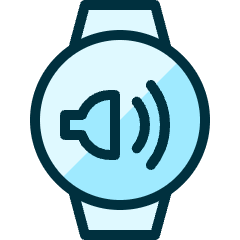 Smart Watch Circle Sound Icon from Ultimate Duotone Set