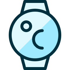 Smart Watch Circle Temperature Icon from Ultimate Duotone Set