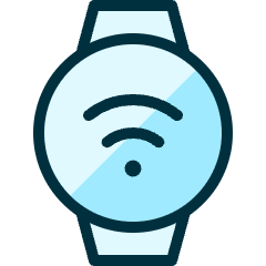 Smart Watch Circle Wifi Icon from Ultimate Duotone Set