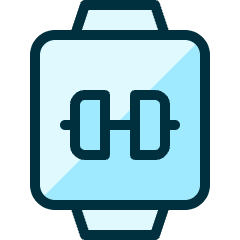 Smart Watch Square Dumbbell Icon from Ultimate Duotone Set