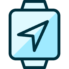 Smart Watch Square Navigation Icon from Ultimate Duotone Set