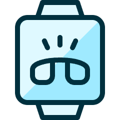 Smart Watch Square Ringing Icon from Ultimate Duotone Set