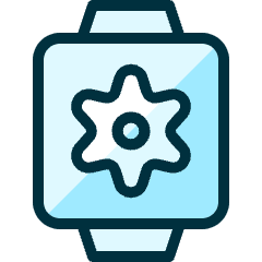 Smart Watch Square Settings Icon from Ultimate Duotone Set