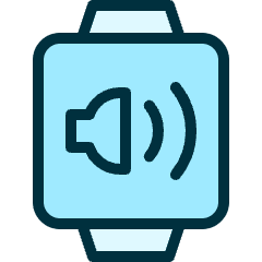 Smart Watch Square Sound Icon from Ultimate Duotone Set