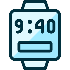 Smart Watch Square Time Icon from Ultimate Duotone Set