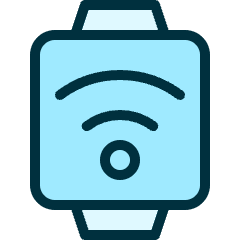 Smart Watch Square Wifi Icon from Ultimate Duotone Set