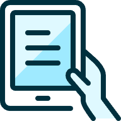 Kindle Hold Icon from Ultimate Duotone Set