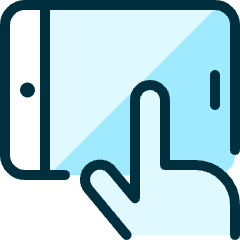 Tablet Touch Icon from Ultimate Duotone Set