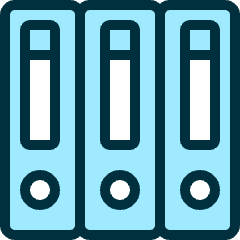 Archive Books Icon from Ultimate Duotone Set