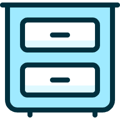 Archive Drawer Table Icon from Ultimate Duotone Set