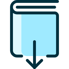 Book Download 1 Icon from Ultimate Duotone Set