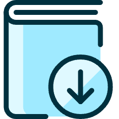 Book Download Icon from Ultimate Duotone Set