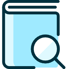 Book Search Icon from Ultimate Duotone Set