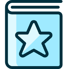 Book Star 1 Icon from Ultimate Duotone Set