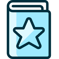 Book Star Icon from Ultimate Duotone Set