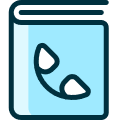 Phonebook 1 Icon from Ultimate Duotone Set