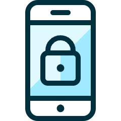 Phone Action Lock Icon from Ultimate Duotone Set