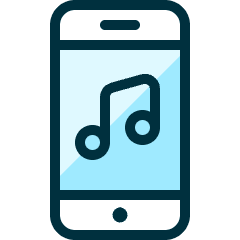 Phone Action Music Icon from Ultimate Duotone Set