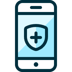 Phone Action Shield Icon from Ultimate Duotone Set