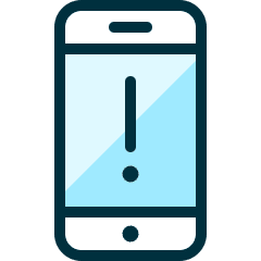 Phone Action Warning Icon from Ultimate Duotone Set